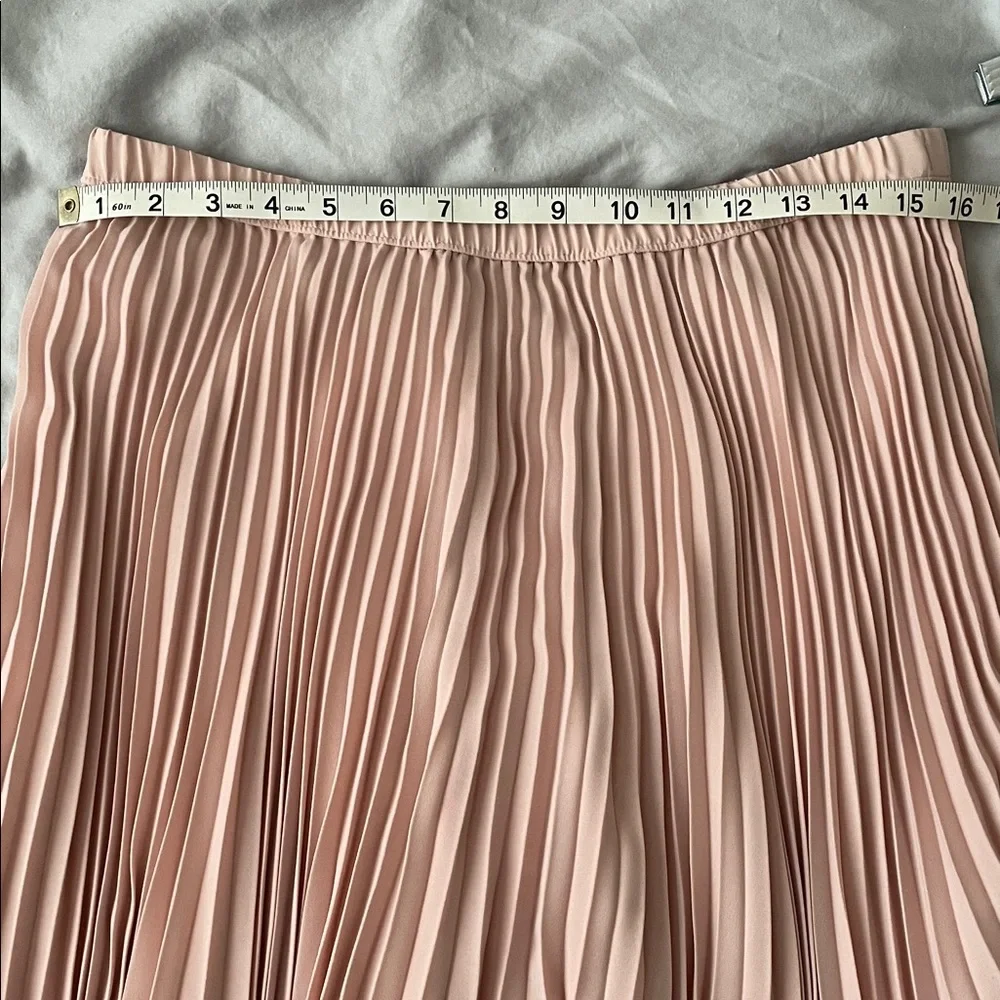 Banana Republic Pink Pleated Skirt - Picture 2 of 5